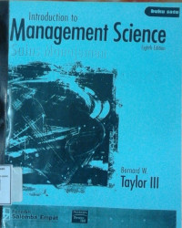 Image of INTRODUCTION TO MANAGEMENT SCIENCE (SAINS MANAJEMEN) BUKU SATU