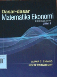 Image of DASAR-DASAR MATEMATIKA EKONOMI JILID 2