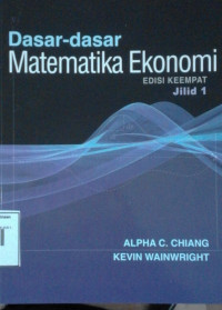 Image of DASAR-DASAR MATEMATIKA EKONOMI JILID 1