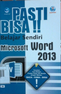 Image of PASTI BISA Belajar Sendiri Microsoft word 2013