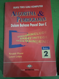 Image of ALGORITMA & PEMROGRAMAN DALAM BAHASA PASCAL DAN C