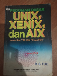 Image of PEDOMAN DASAR UNIX, XENIX, DAN AIX