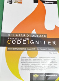 Image of BELAJAR OTODIDAK FRAMEWORK CODEIGNITER