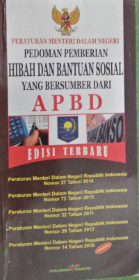Image of PEDOMAN PEMBERIAN HIBAH DAN BANTUAN SOSIAL YANG BERSUMBER DARI APBD